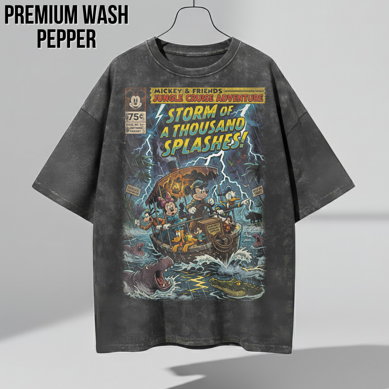 Mickey & Friends Jungle Cruise Adventure Shirt: Vintage Comic Disney Ride Tee