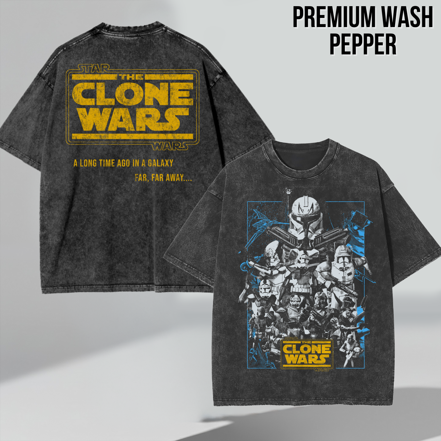 Star Wars Clone Wars Shirt – Star Wars The Clone Wars Clone Trooper Squad Double Sided Tee, Clone Wars Fan Gift, Star Wars Animated Graphic Shirt, Clone Trooper Shirt