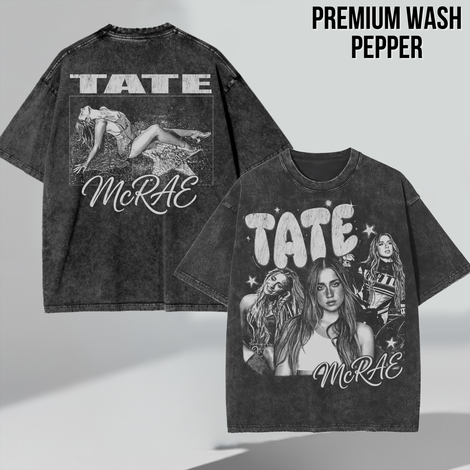 Retro Tate McRae Shirt - Front Back Print Vintage Aesthetic Tee