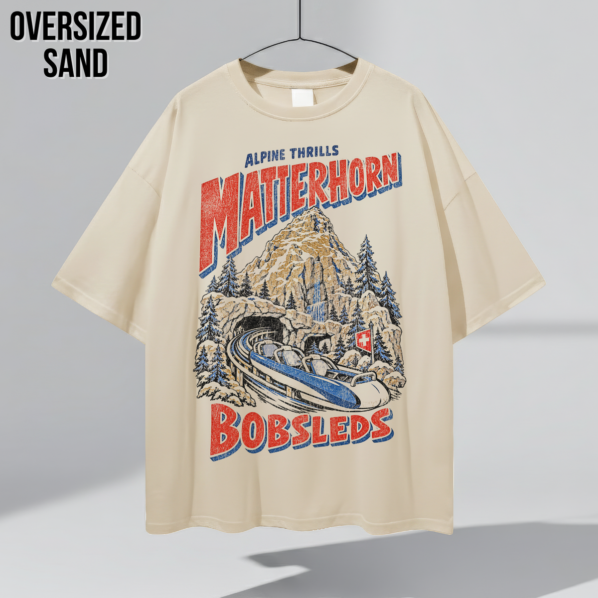 Matterhorn Bobsleds Shirt – Disneyland Alpine Thrills Ride Graphic Shirt, Disney Parks Fan Gift, Vintage Matterhorn Poster Shirt, Retro Disney Attraction Merch