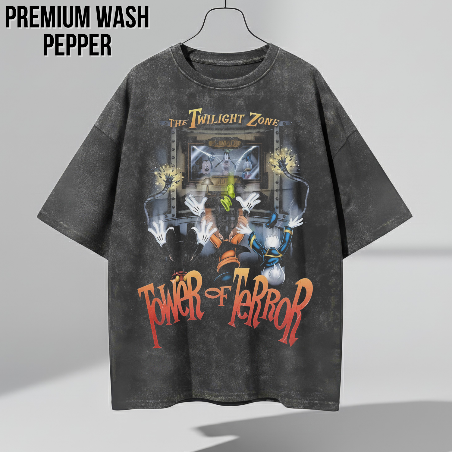 Vintage Tower of Terror Shirt – Disney Ride Tee with Mickey Donald Goofy
