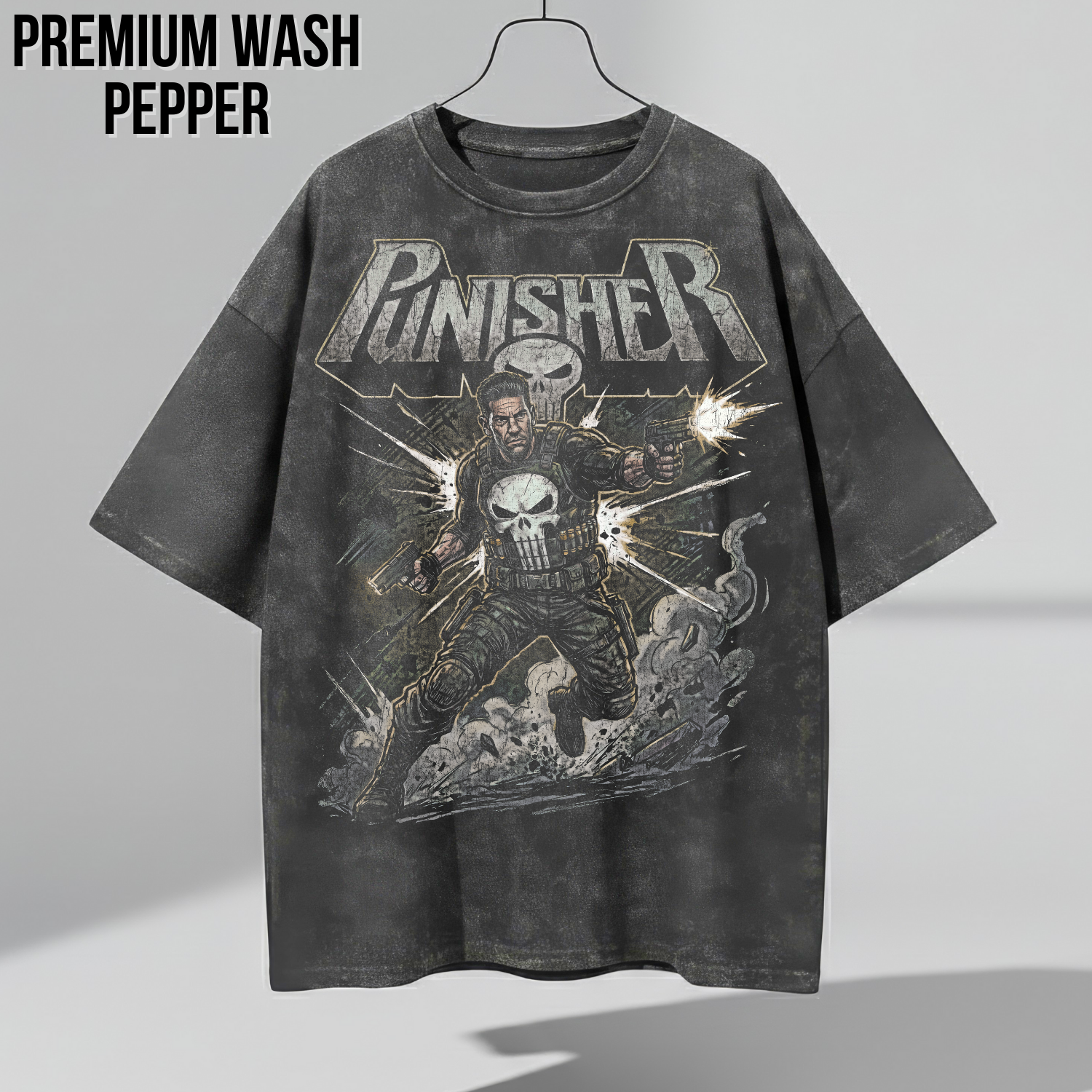 Vintage Punisher Shirt: Retro Marvel Comic Tee