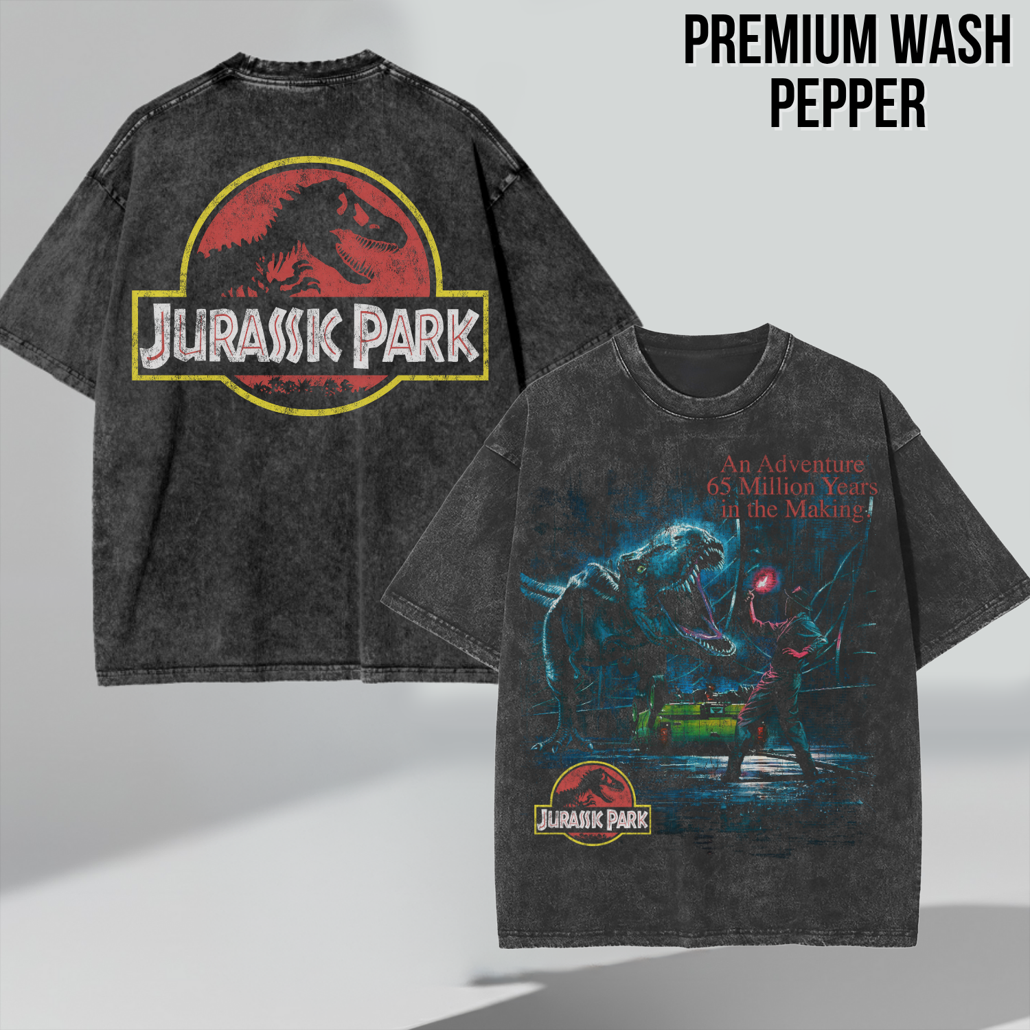 Jurassic Park Shirt – Double Sided T-Rex Graphic Tee, Jurassic Park Fan Gift, 65 Million Years In The Making Movie Shirt