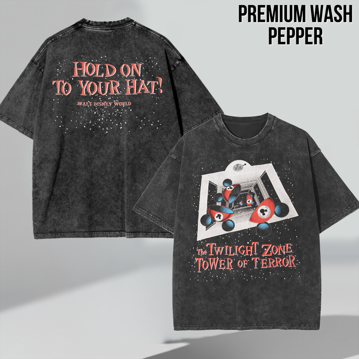 Vintage Tower of Terror Shirt – Twilight Zone Disney Ride Tee, Front Back Print Tee