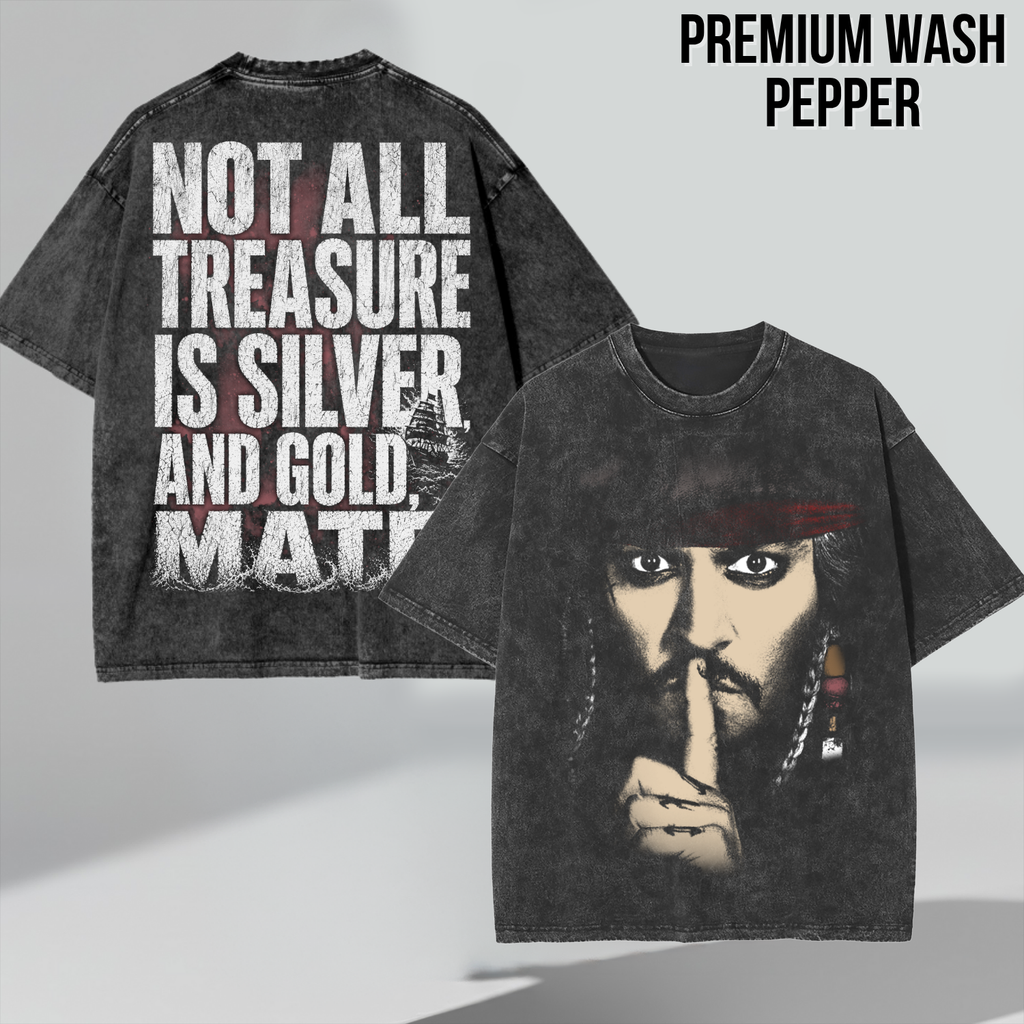 Jack Sparrow Shirt: Not All Treasure Is Silver and Gold Mate Tee, Pirates of the Caribbean Fan Gift, Jack Sparrow Graphic Shirt, Disney Pirates Shirt
