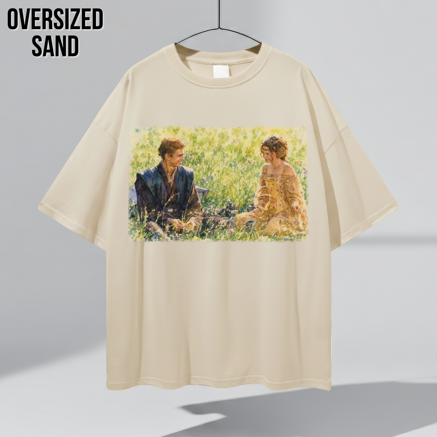 Star Wars Anakin and Padme Shirt – Naboo Watercolor Tee
