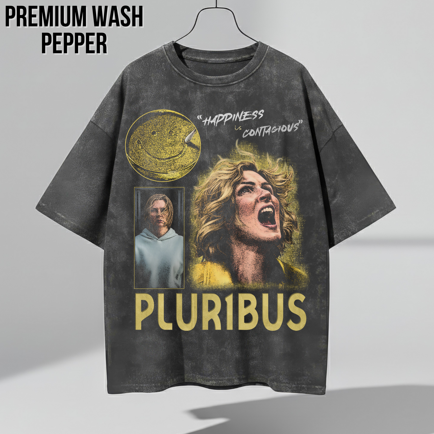 Pluribus Show T-Shirt – Happiness Is Contagious Graphic Tee