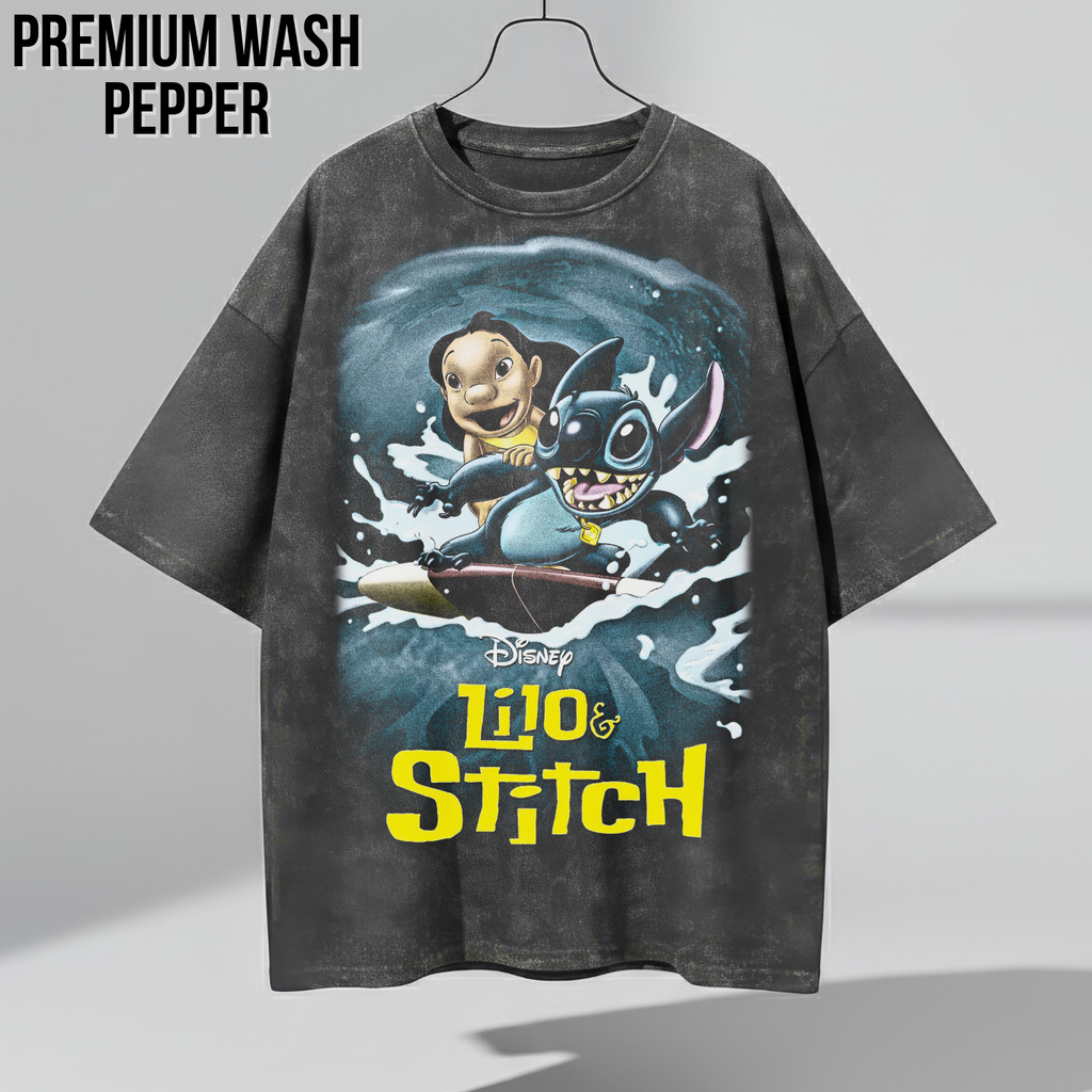 Disney Lilo and Stitch Shirt – Lilo and Stitch Surfing Graphic Tee