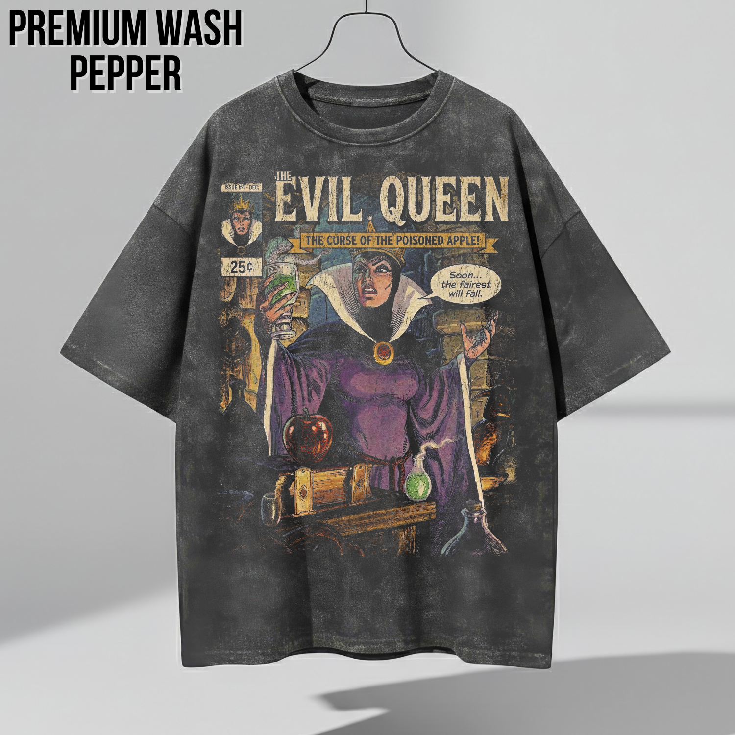Evil Queen Snow White Poisoned Apple Shirt - Vintage Disney Villains Tee
