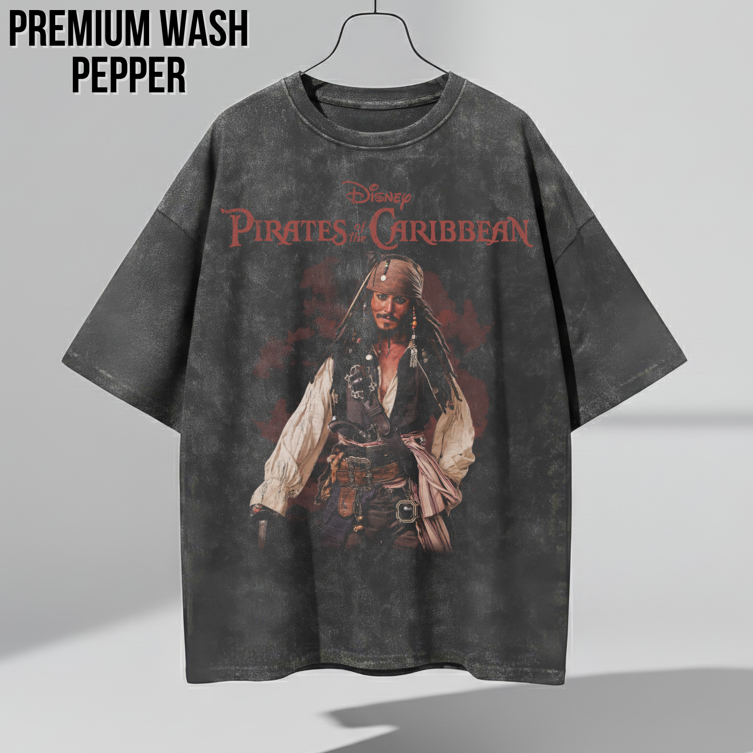 Jack Sparrow Shirt – Disney Pirates of the Caribbean Captain Jack Sparrow Full Body Portrait Tee, Jack Sparrow Fan Gift, Johnny Depp Pirates Graphic Shirt, Disney Pirates Shirt