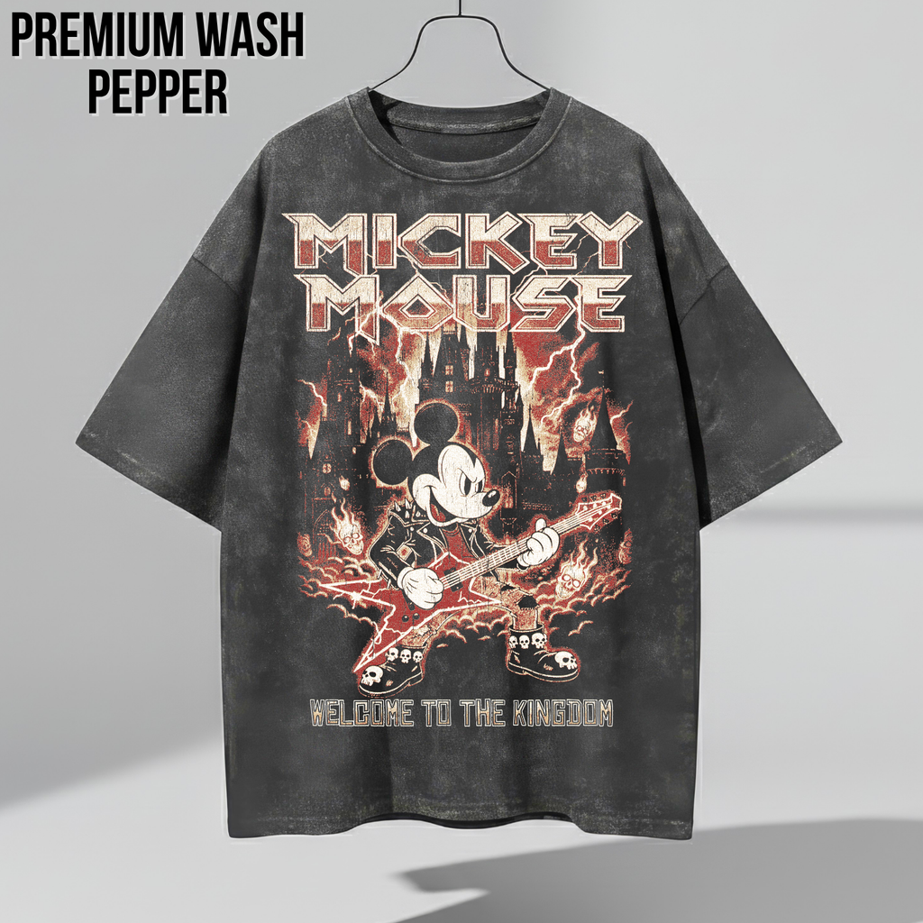Disney Mickey Mouse Metal Shirt – Welcome To The Kingdom Tee