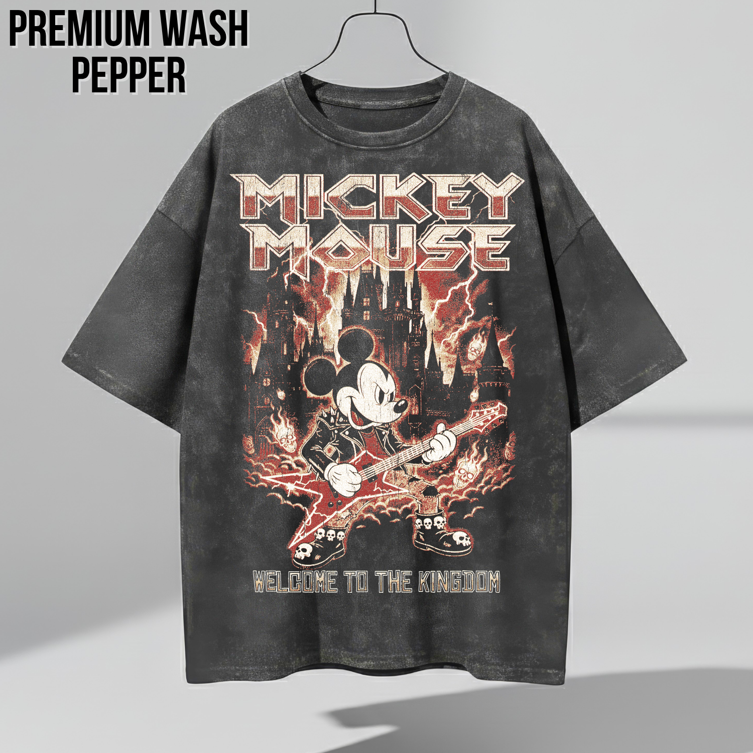 Disney Mickey Mouse Metal Shirt – Welcome To The Kingdom Tee