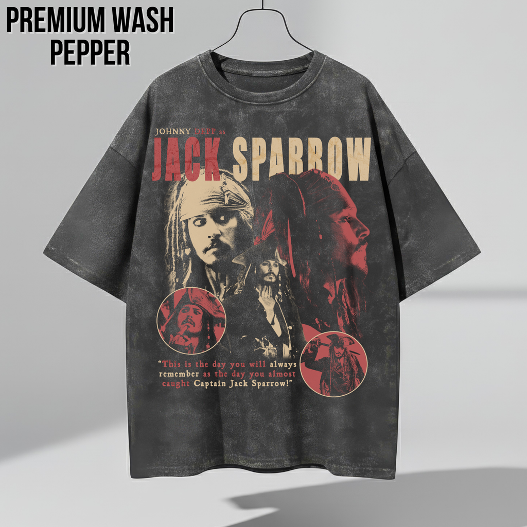 Jack Sparrow Shirt – Johnny Depp as Jack Sparrow Collage Tee, Pirates of the Caribbean Fan Gift, Captain Jack Sparrow Graphic Shirt, Disney Pirates Shirt