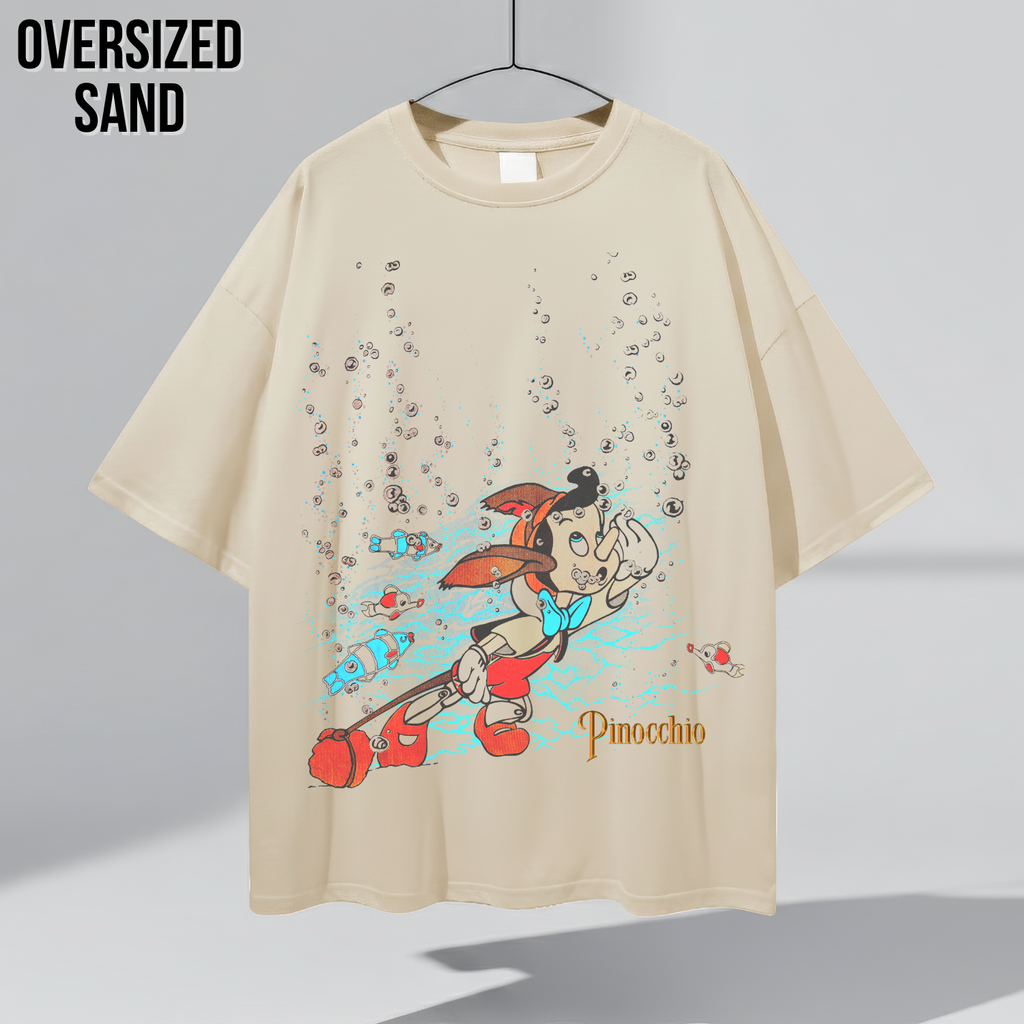 Pinocchio Shirt – Disney Pinocchio Underwater Scene Graphic Tee, Pinocchio Disney Fan Gift, Disney Classic Animated Shirt, Disney Nostalgia Tee