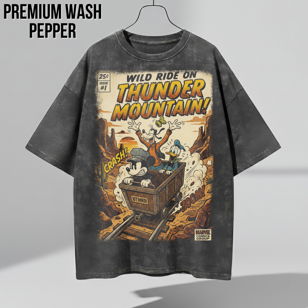Big Thunder Mountain Shirt – Mickey, Goofy & Donald Vintage Disney Ride Tee