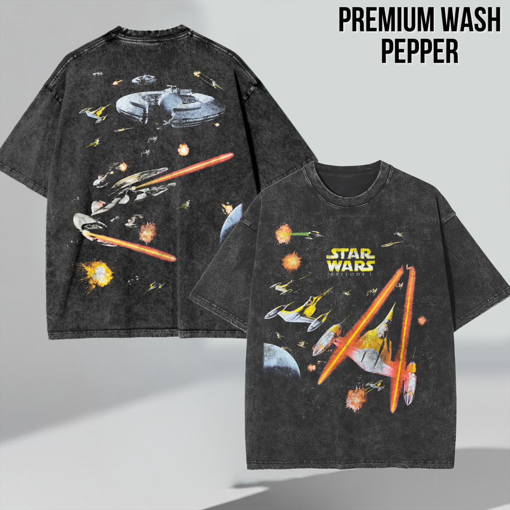 Star Wars Episode I Shirt – Star Wars The Phantom Menace Naboo Space Battle Double Sided Tee, Star Wars Fan Gift, Episode I Graphic Shirt, Star Wars Prequel Shirt