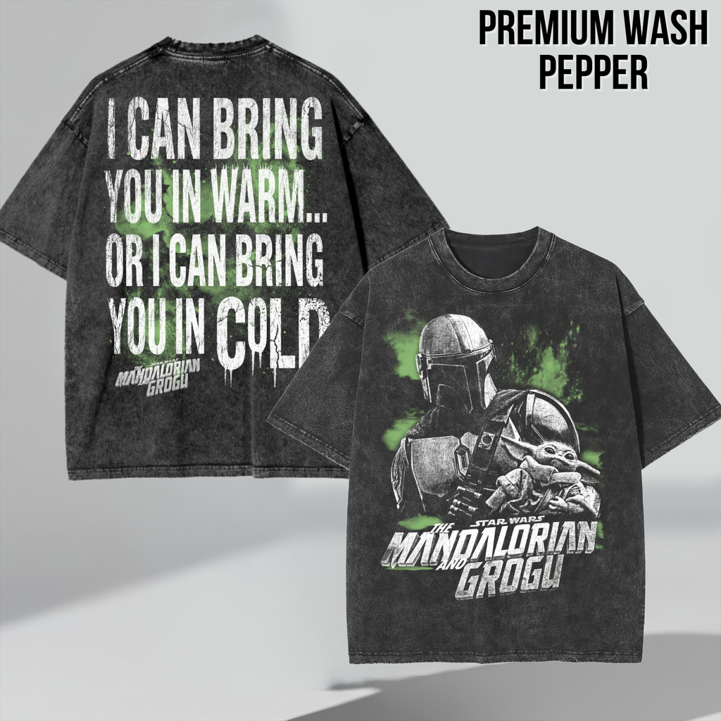 Mandalorian and Grogu Shirt: Din Djarin Star Wars Tee