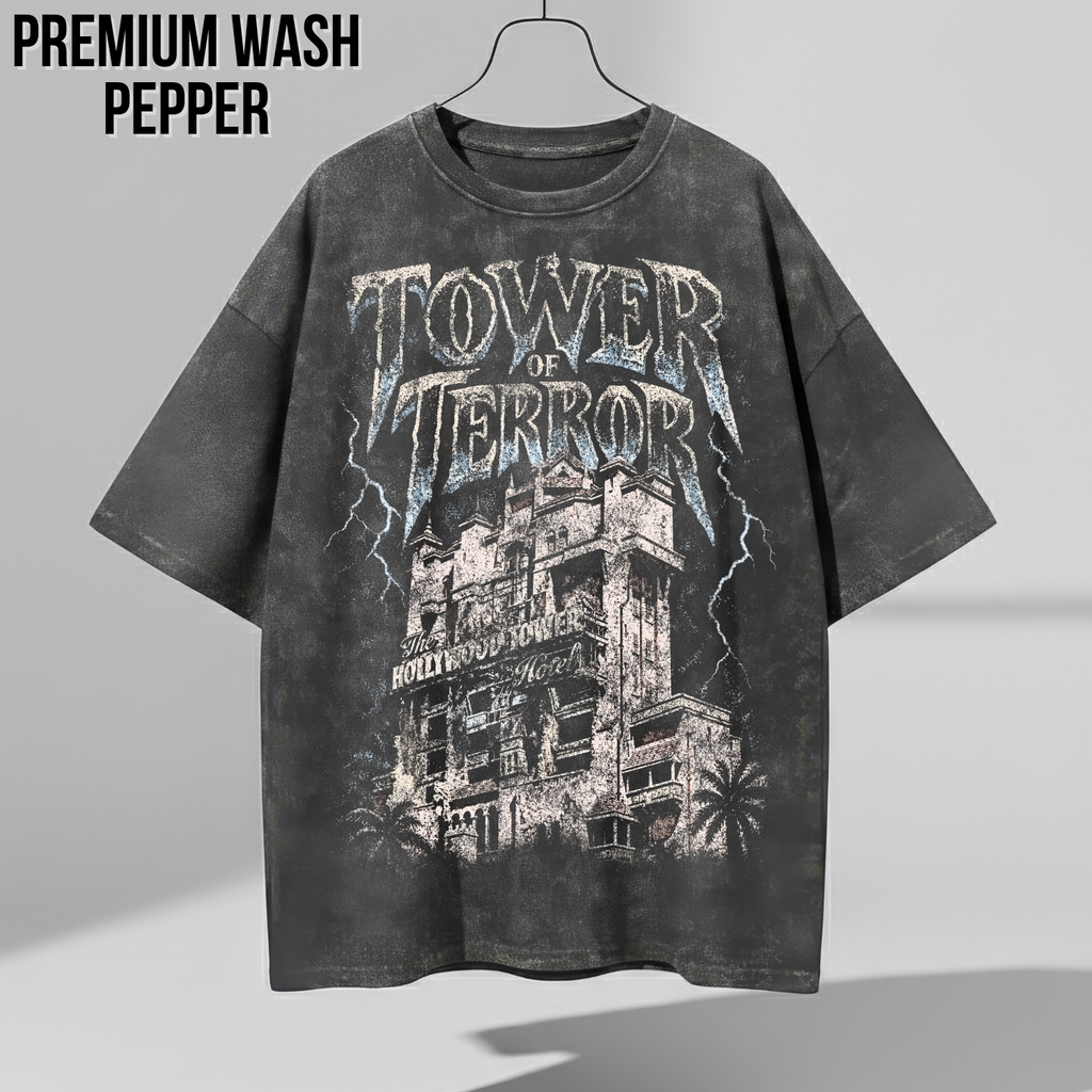 Tower of Terror Shirt – Hollywood Tower Hotel Disney Ride Graphic Shirt, Disney Parks Fan Gift, Vintage Tower of Terror Poster Shirt, Retro Disney Attraction Merch
