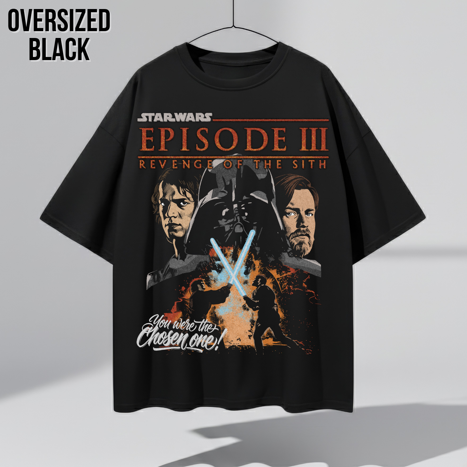 Star Wars Revenge of the Sith Shirt – Anakin vs Obi-Wan Graphic Tee, Episode III Vintage Shirt