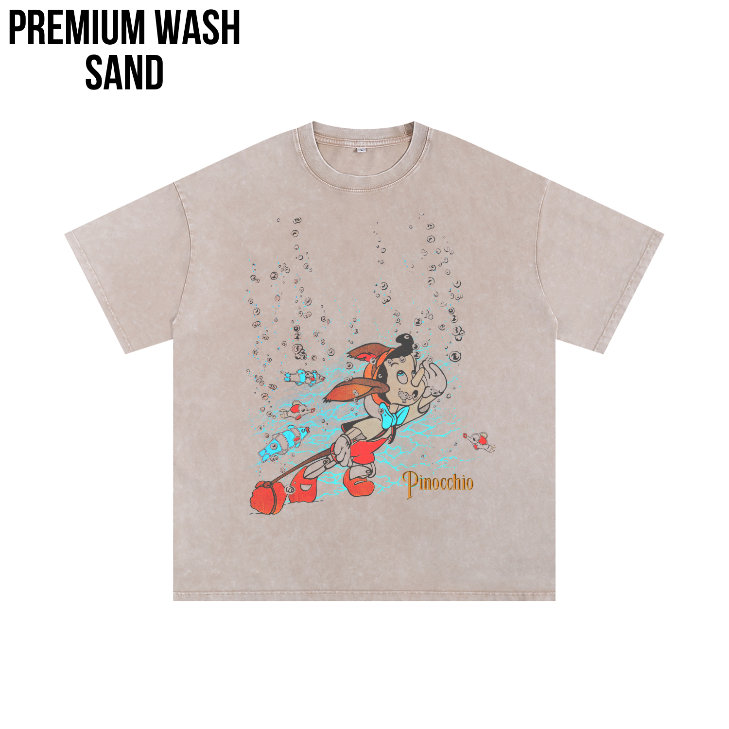 Pinocchio Shirt – Disney Pinocchio Underwater Scene Graphic Tee, Pinocchio Disney Fan Gift, Disney Classic Animated Shirt, Disney Nostalgia Tee