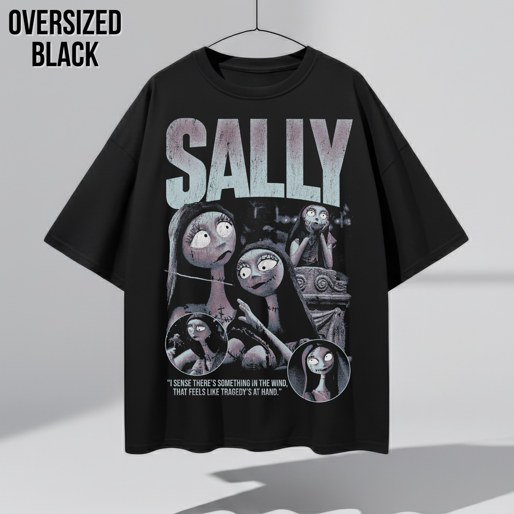 Sally Shirt – Nightmare Before Christmas Sally Vintage Bootleg Graphic Shirt, Sally Portrait Tee, Disney Fan Gift, Halloween Movie Merch