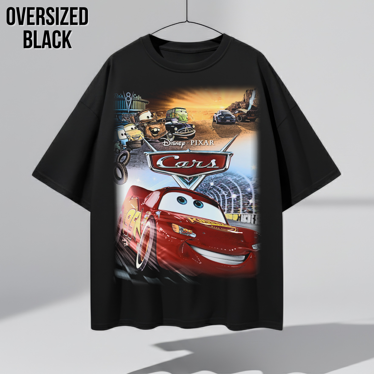 Disney Pixar Cars Shirt – Lightning McQueen and Mater Graphic Tee