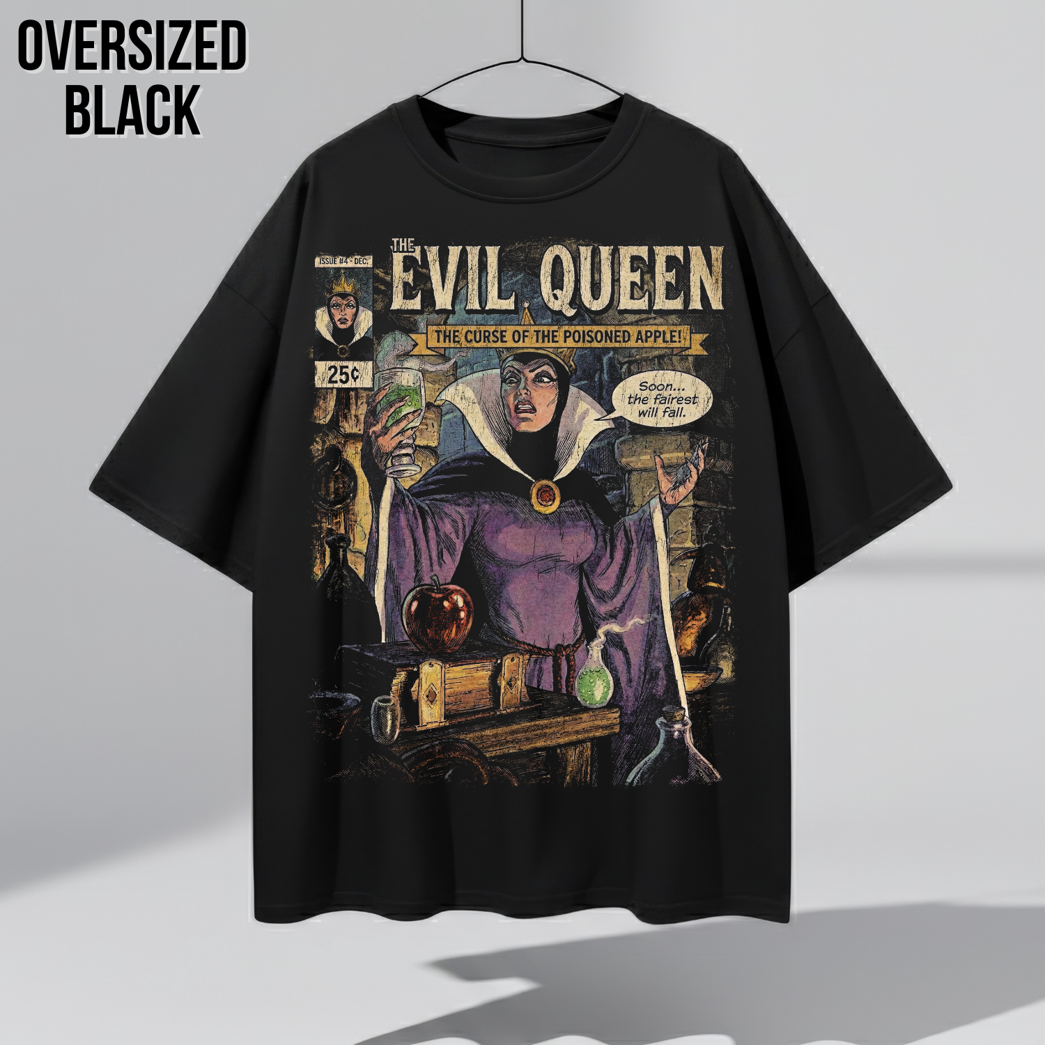 Evil Queen Snow White Poisoned Apple Shirt - Vintage Disney Villains Tee