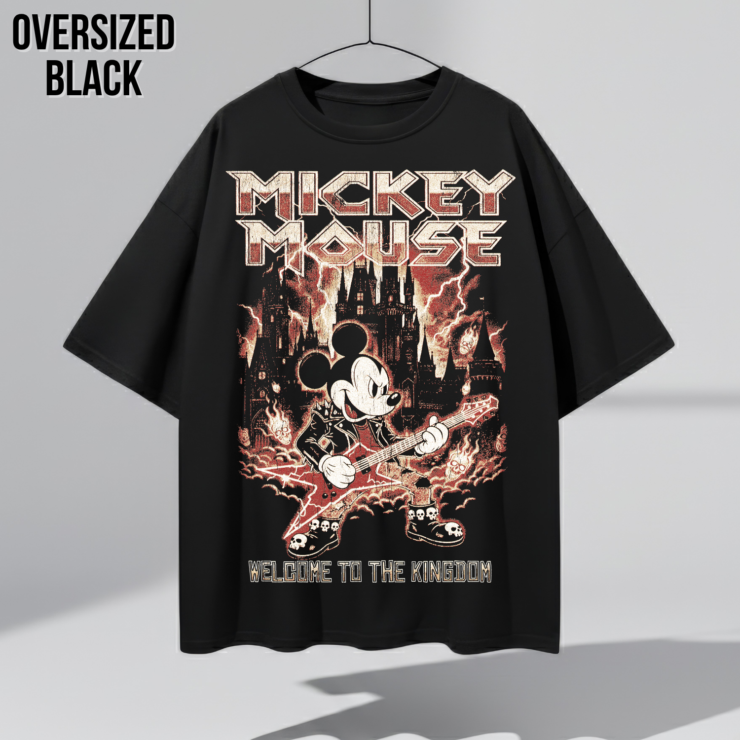 Disney Mickey Mouse Metal Shirt – Welcome To The Kingdom Tee