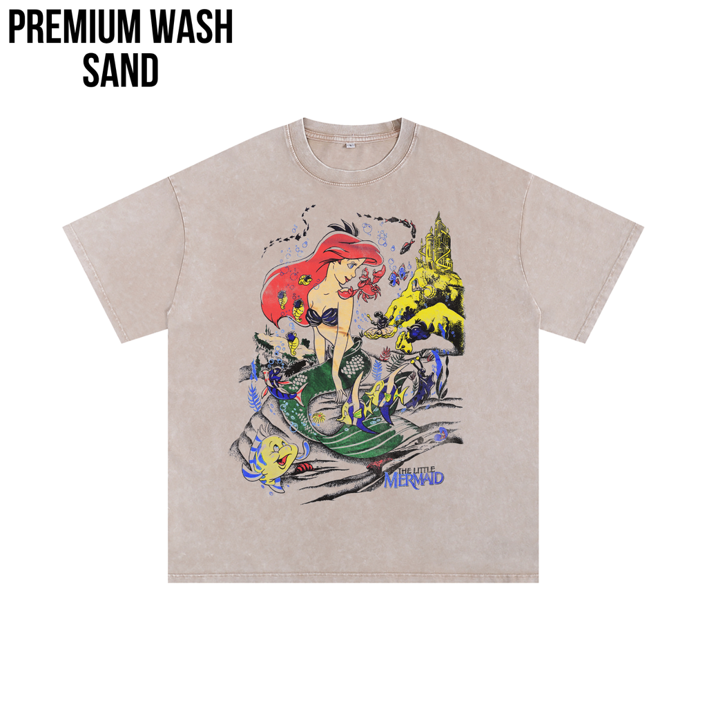 Little Mermaid Shirt – Disney The Little Mermaid Ariel Flounder Sebastian Vintage Graphic Tee, Ariel Disney Fan Gift, Little Mermaid Shirt, Disney Princess Shirt