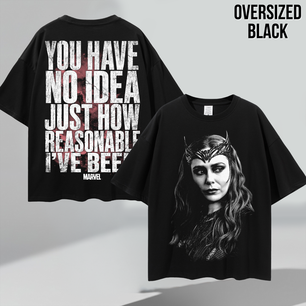 Scarlet Witch Shirt – Wanda Maximoff You Have No Idea Just How Reasonable I've Been Tee, Scarlet Witch Marvel Fan Gift, WandaVision Graphic Shirt, Marvel Villain Shirt