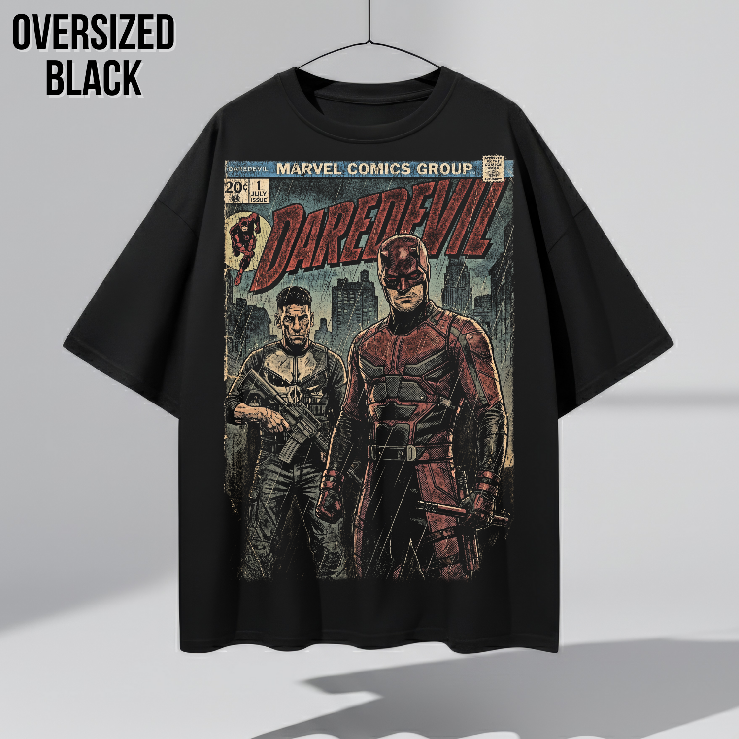 Vintage Daredevil Comic Shirt: Marvel Punisher Tee