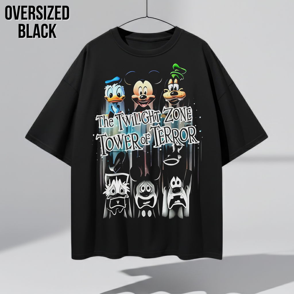 Vintage Tower of Terror Disney Shirt – Mickey Donald Goofy Ride Tee