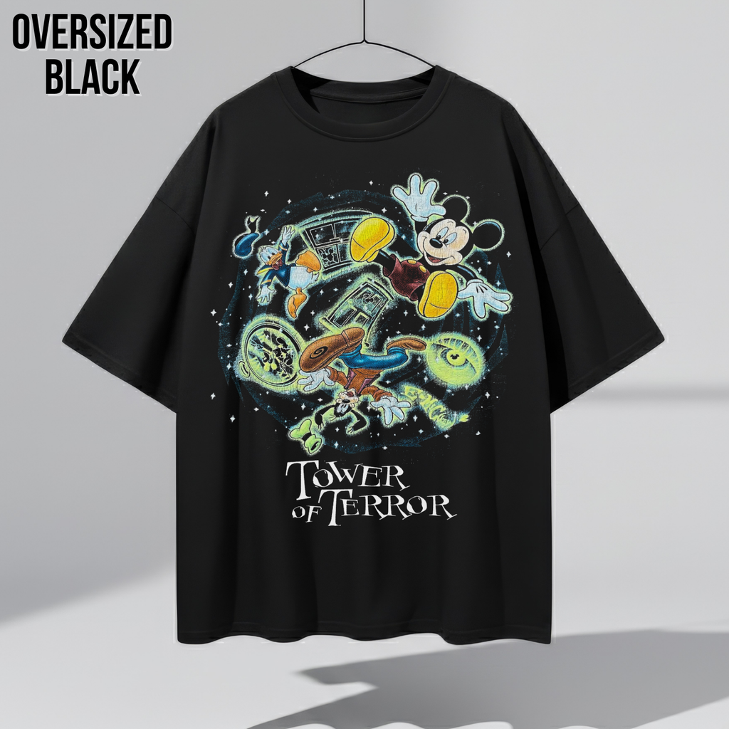 Vintage Tower of Terror Shirt – Mickey Donald Goofy Ride Tee