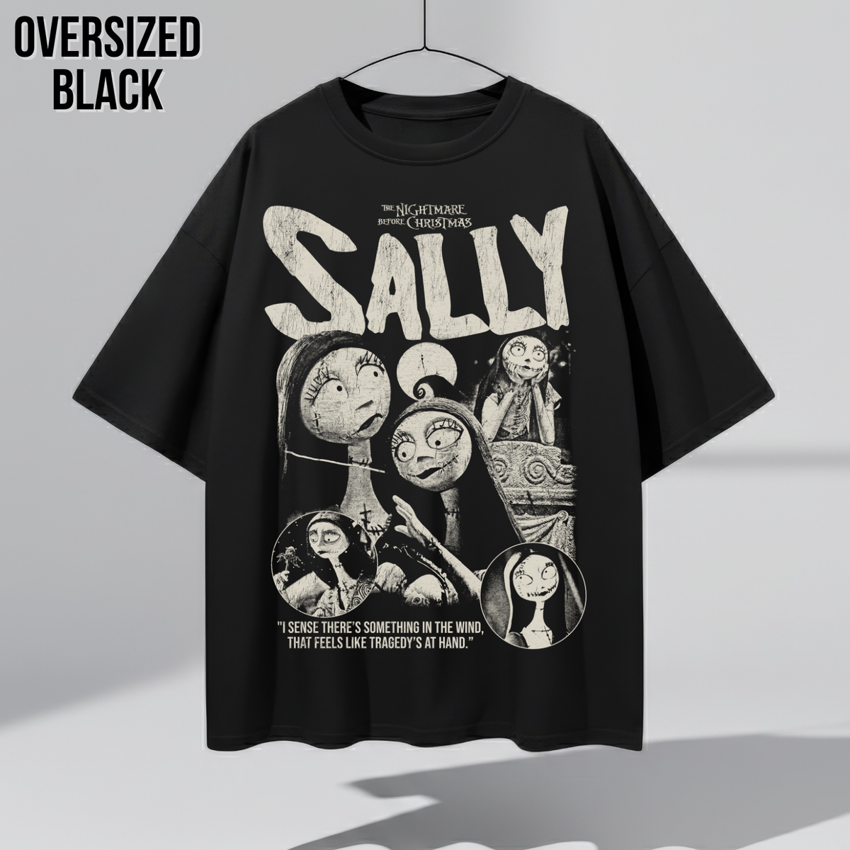 Sally Shirt – Nightmare Before Christmas Sally Vintage Bootleg Graphic Shirt, Sally Rag Doll Portrait Tee, Disney Halloween Fan Gift, Tim Burton Movie Merch
