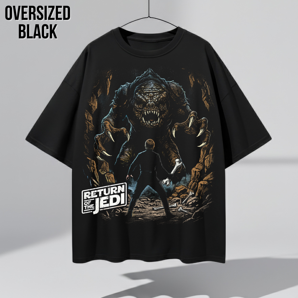 Star Wars Return of the Jedi Rancor Scene Shirt: Luke Skywalker vs Rancor Tee