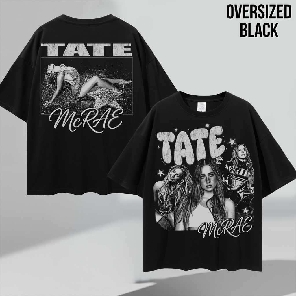 Retro Tate McRae Shirt - Front Back Print Vintage Aesthetic Tee