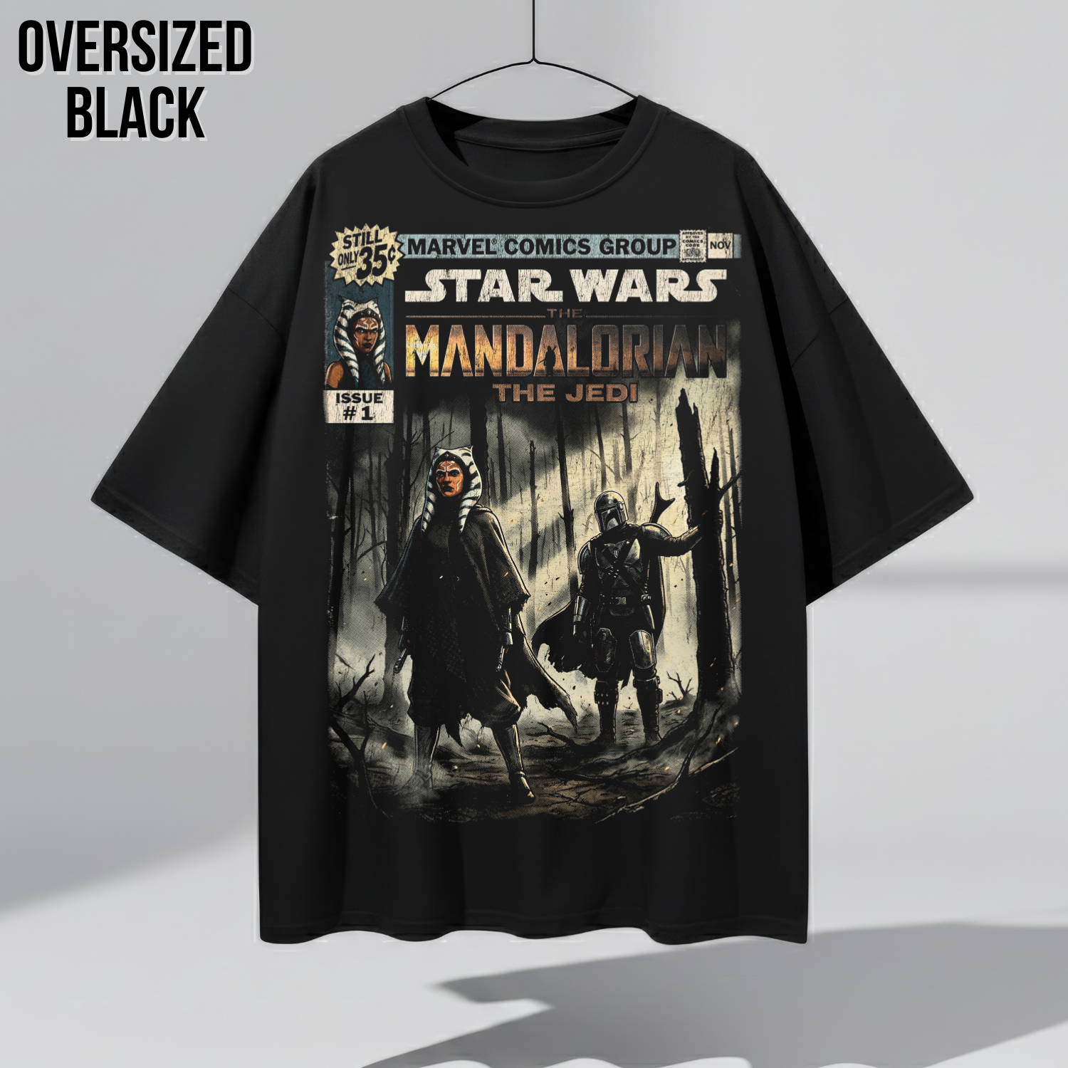 Star Wars Din Djarin and Ahsoka Shirt - "The Jedi" Mandalorian Shirt