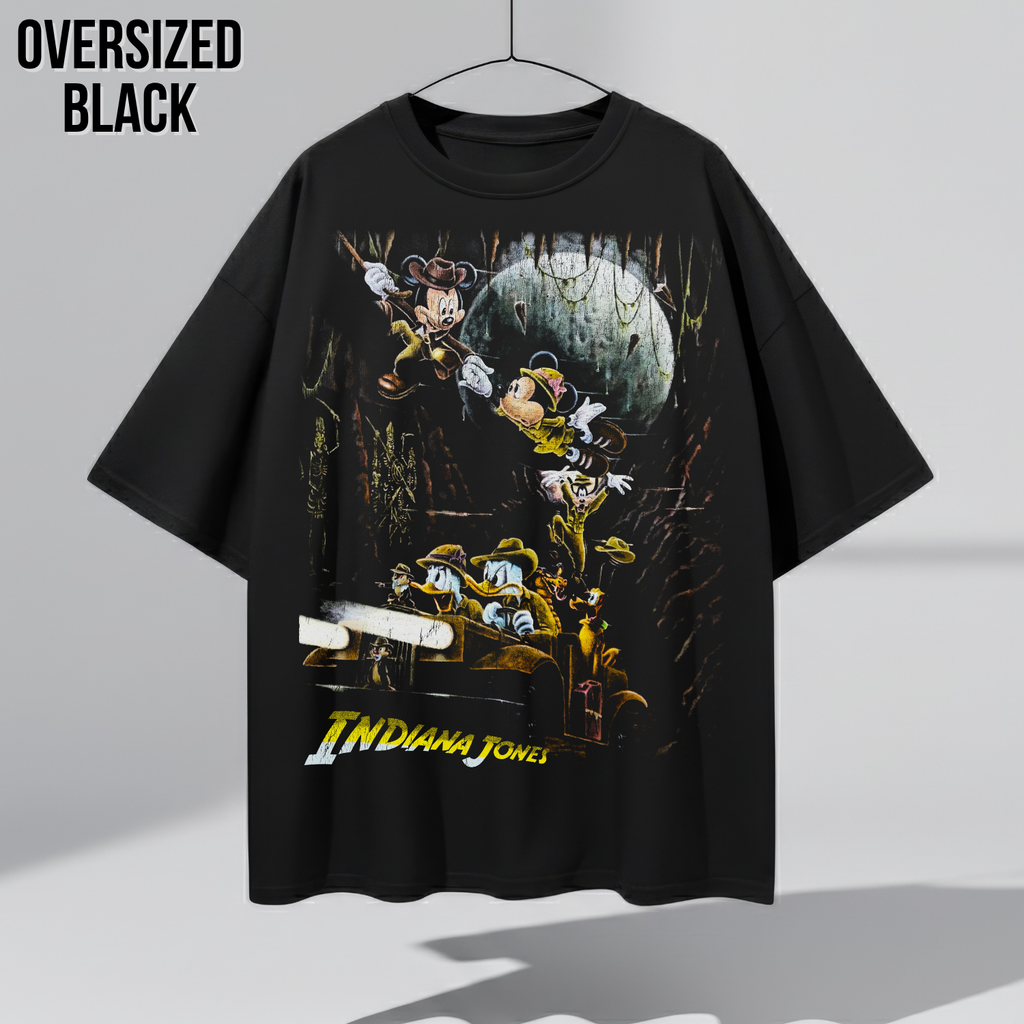Mickey & Friends Indiana Jones Disney Shirt -  Vintage Disney Indiana Jones Ride Shirt