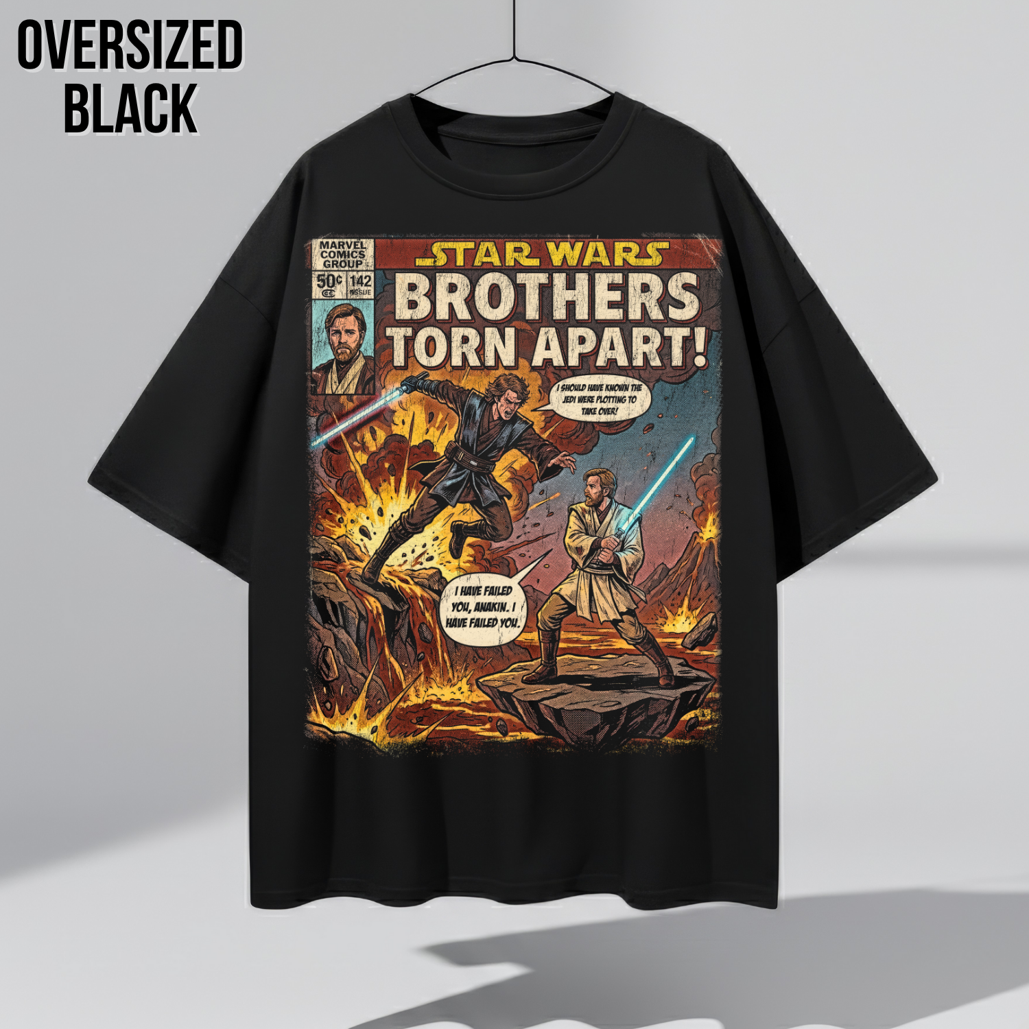 Star Wars Revenge of the Sith Shirt – Anakin vs Obi-Wan Comic Tee