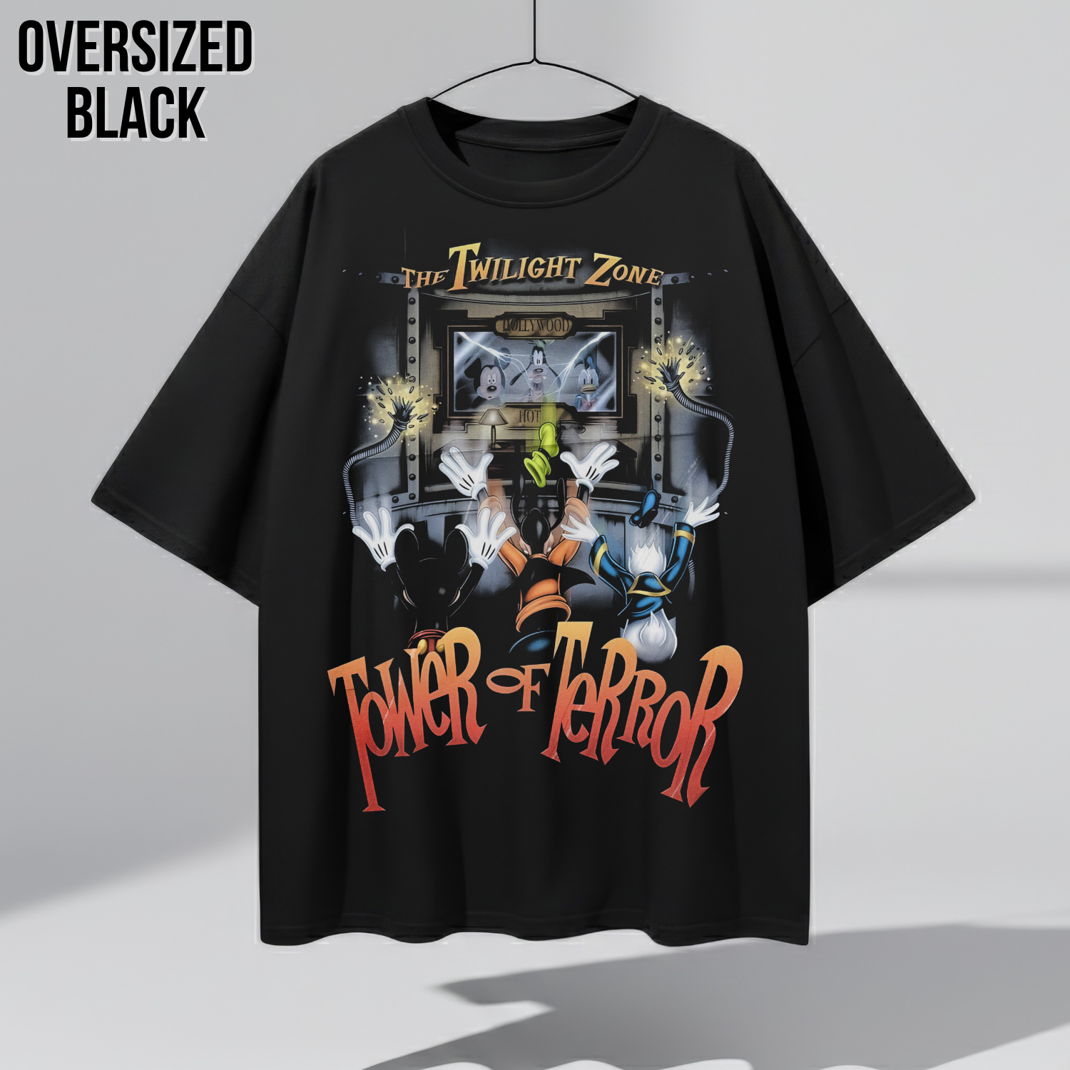 Vintage Tower of Terror Shirt – Disney Ride Tee with Mickey Donald Goofy