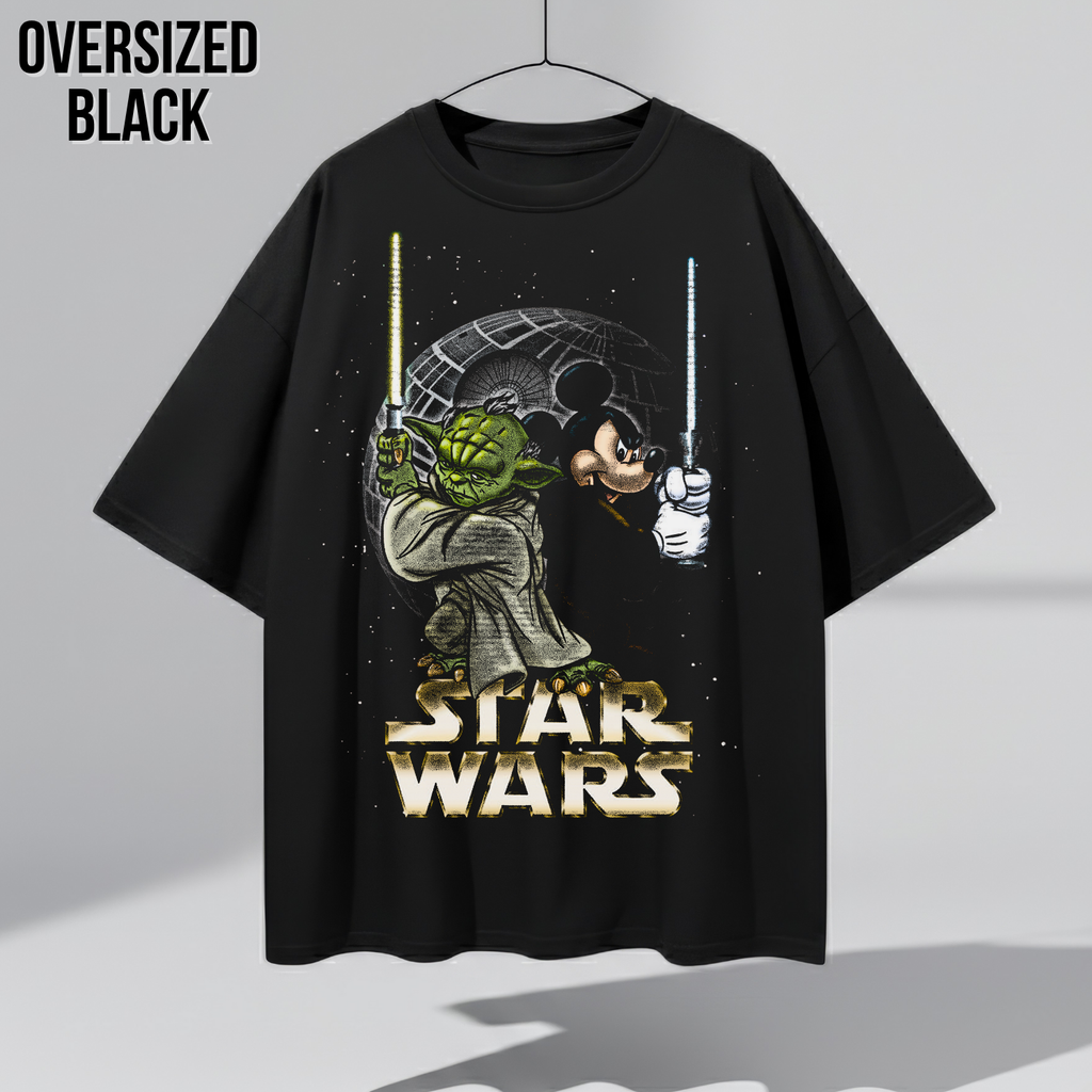 Vintage Mickey & Yoda Star Wars Shirt – Disney Graphic Tee