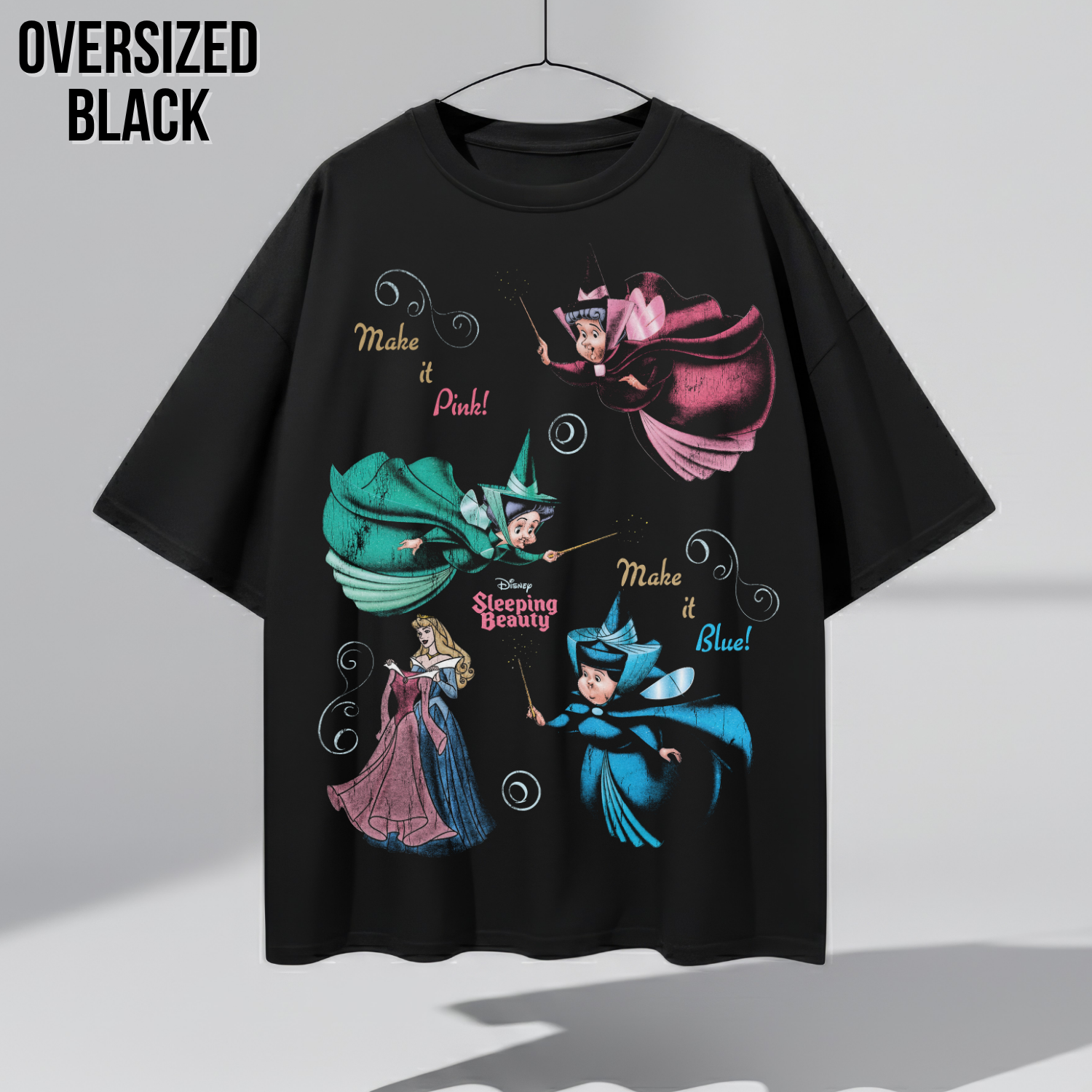 Sleeping Beauty Shirt – Make It Pink Make It Blue Fairy Godmothers Tee, Sleeping Beauty Graphic Shirt, Aurora Disney Fan Gift, Disney Princess Shirt