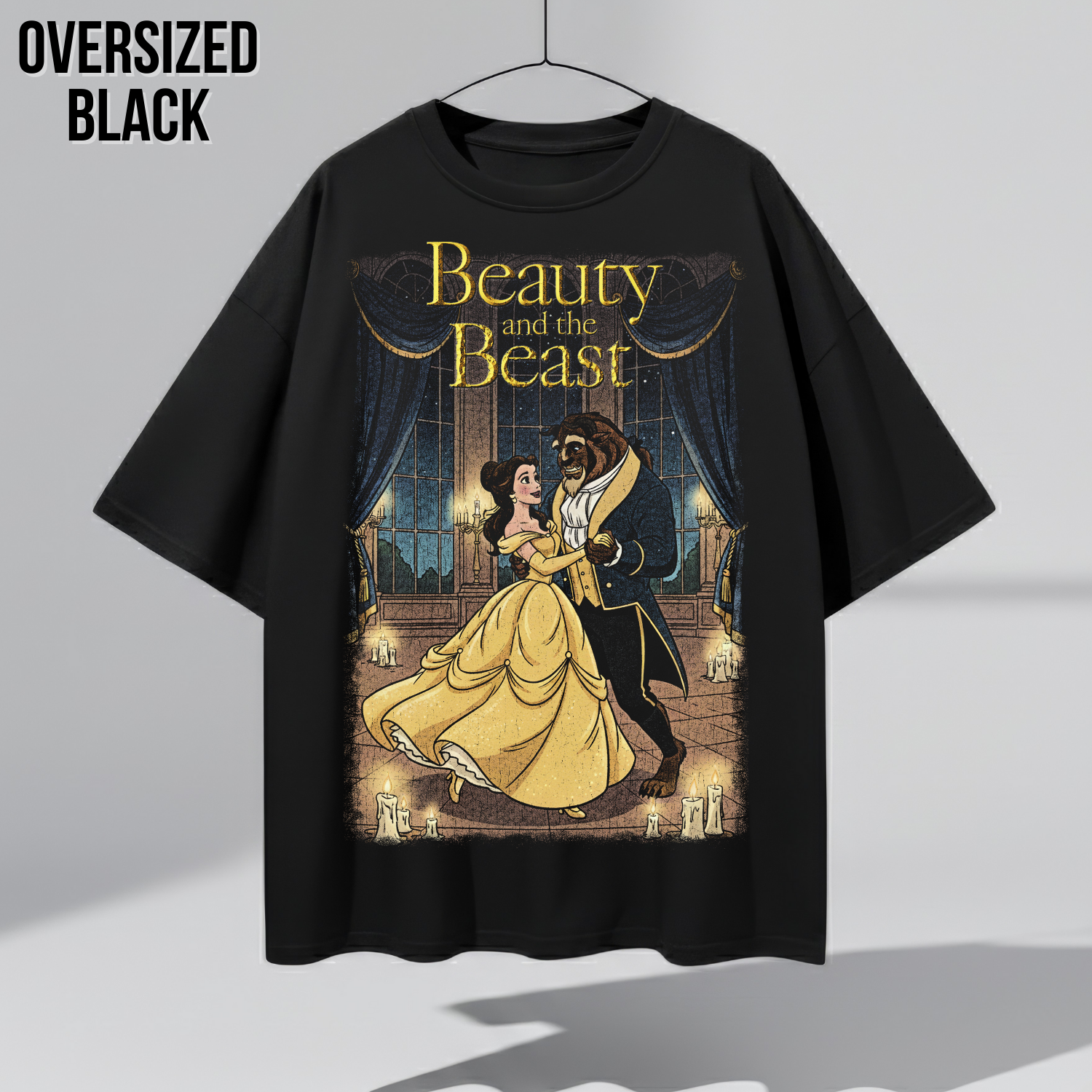 Beauty and the Beast Shirt: Vintage Belle & Beast Ballroom Tee