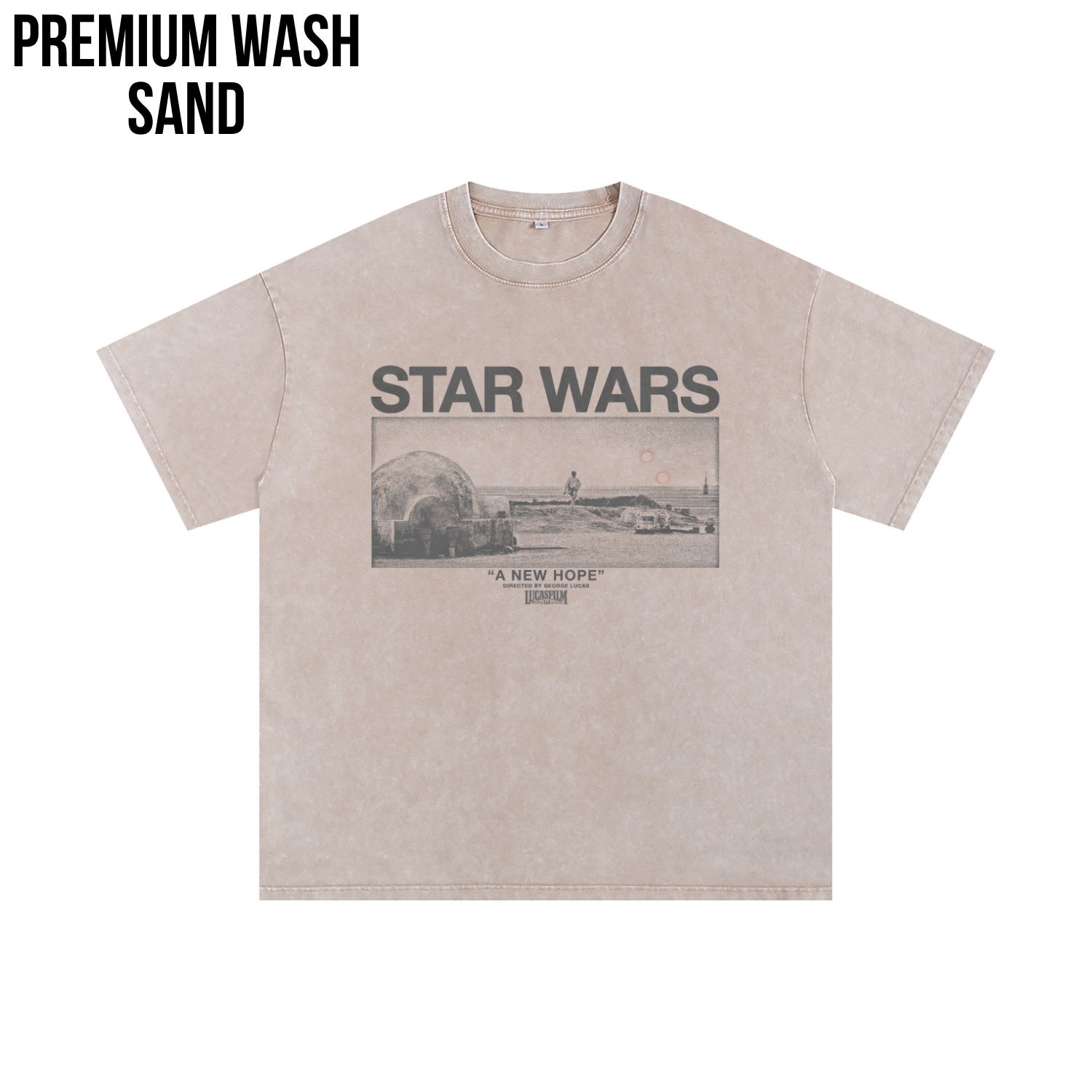 Star Wars A New Hope Shirt – Luke Skywalker Tatooine Twin Suns Tee