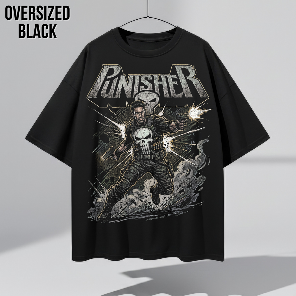 Vintage Punisher Shirt: Retro Marvel Comic Tee