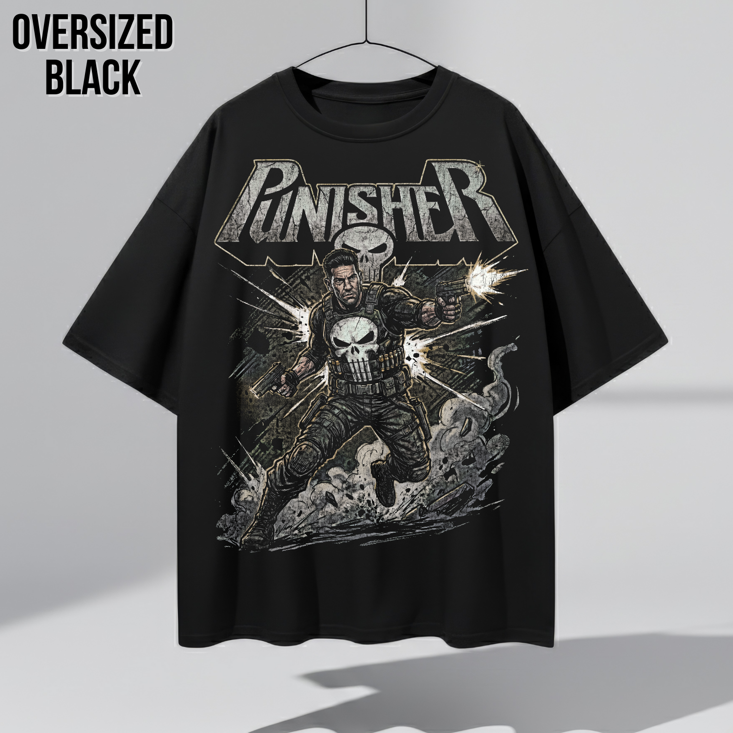 Vintage Punisher Shirt: Retro Marvel Comic Tee