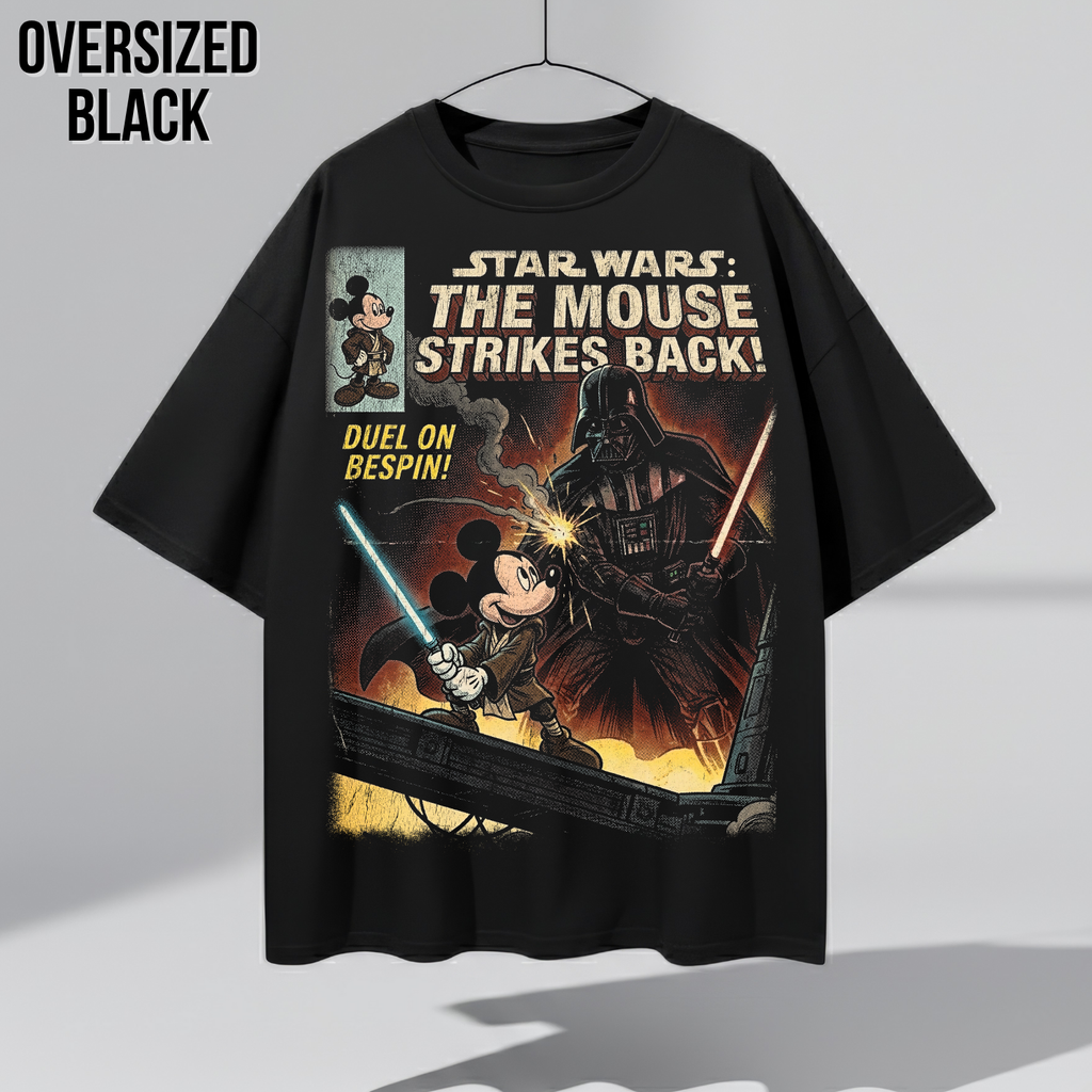 Star Wars Mickey vs Vader Shirt – The Mouse Strikes Back Vintage Comic Tee