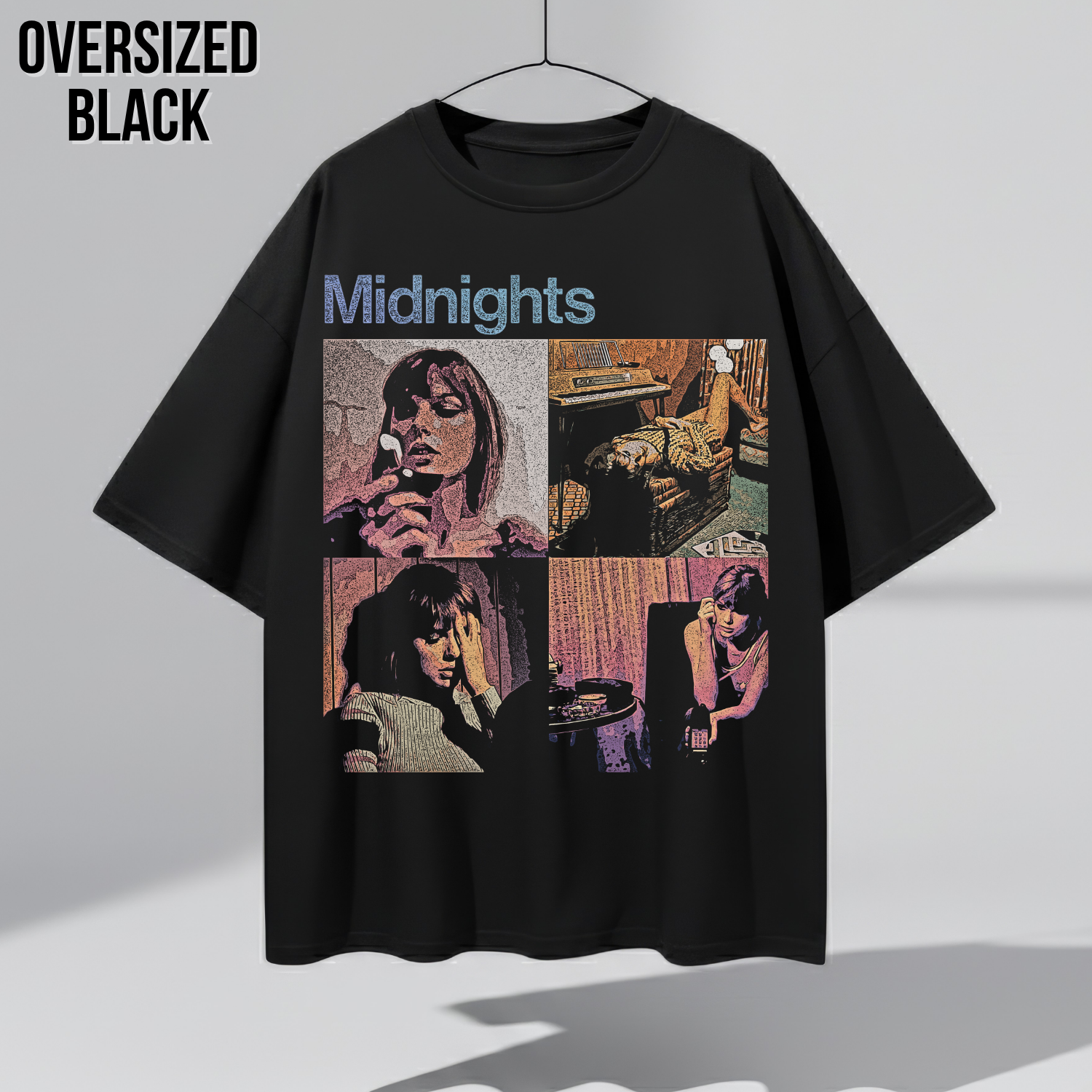 Taylor Swift Midnights Shirt – Vintage Bootleg Midnights Album Graphic Shirt, Swiftie Fan Gift, Taylor Swift Merch, Retro Midnights Shirt