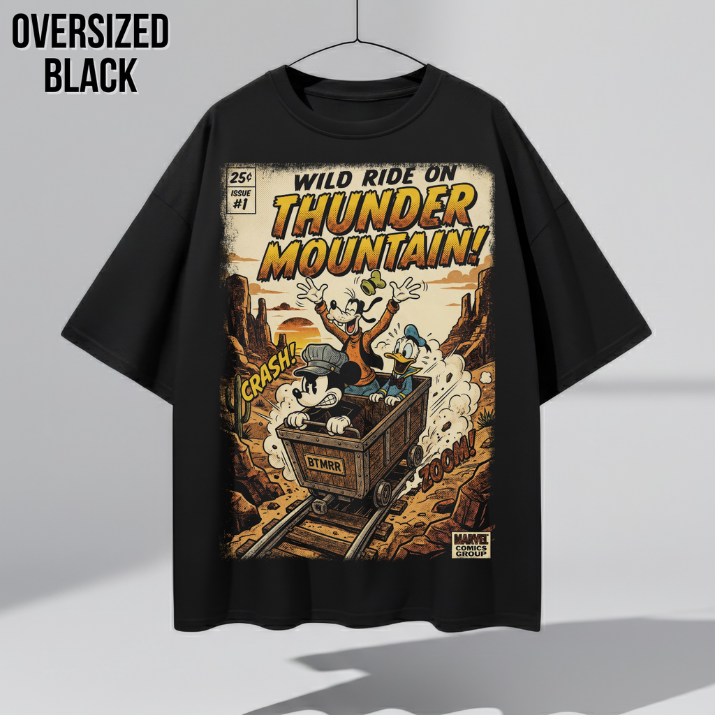 Big Thunder Mountain Shirt – Mickey, Goofy & Donald Vintage Disney Ride Tee