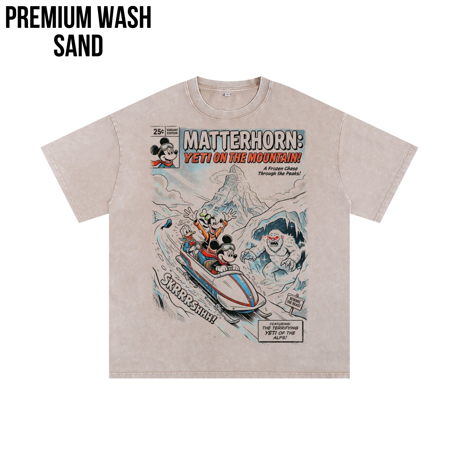 Disney Matterhorn Bobsleds Shirt - Mickey Donald Goofy Graphic